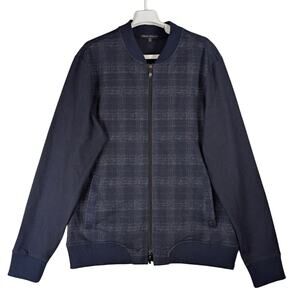 Robert Barakett  Belleview Bomber Jacket Navy Blue Men’s Size Large L USED